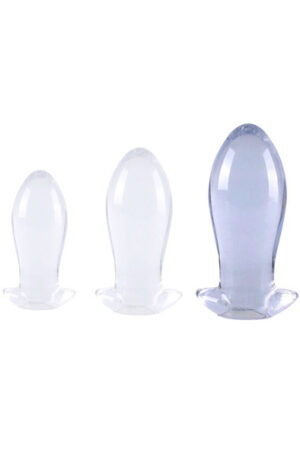 Eggplay Clear Transparent Plug XL 18,5 cm - XL ButtPug 1