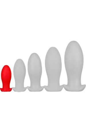 Eggplay Silicone Plug Saurus Egg Red Small - Papildomas „Girthy“ analinis kištukas 1