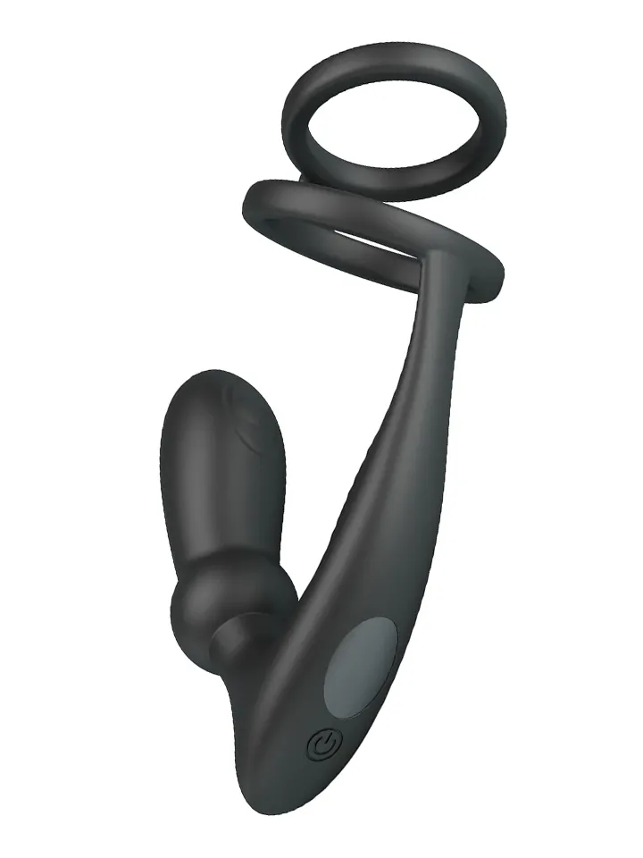 Emoni Cock Ring With Butt Plug - Prostatos vibratorius su varpos žiedu 3 [full]