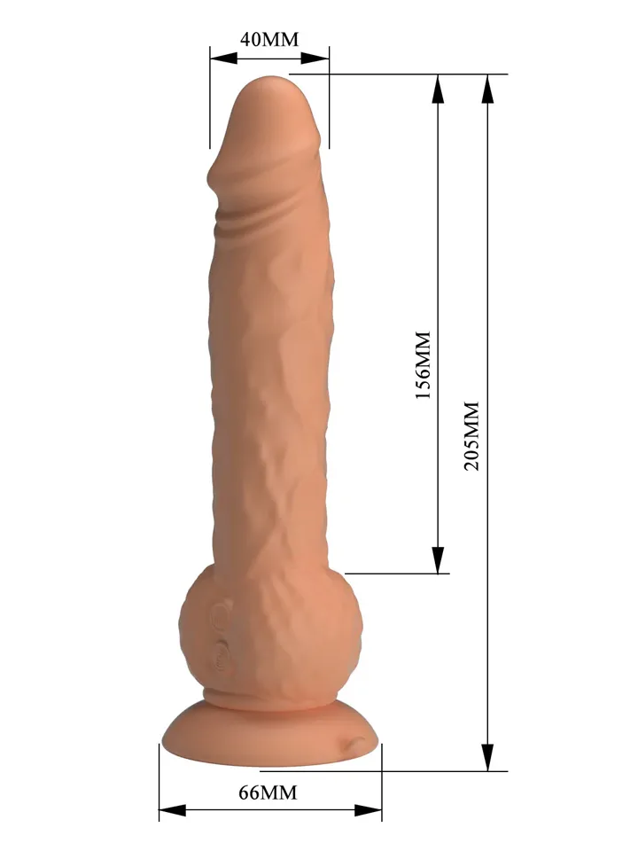 Eren Thrusting Vibrating Dildo 20,5 cm - Vibruojantis dildo 3 [full]