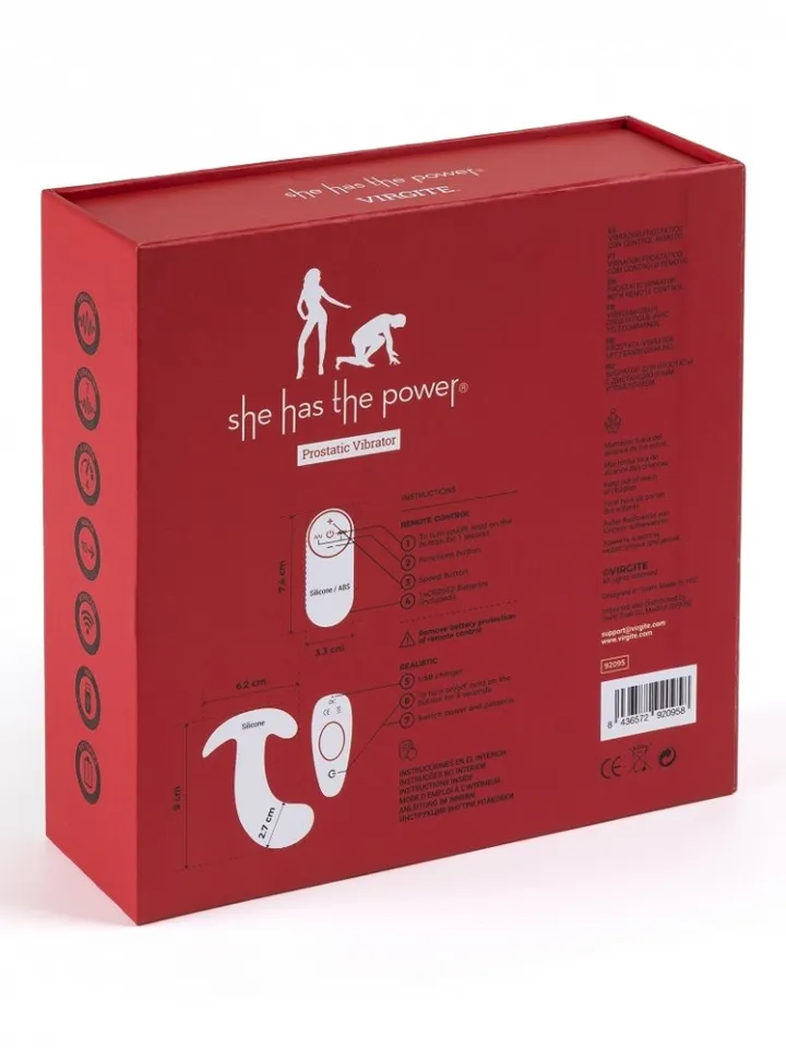 Ergonomic Prostate Vibrator With Remote - Prostatos vibratorius 5 [full]