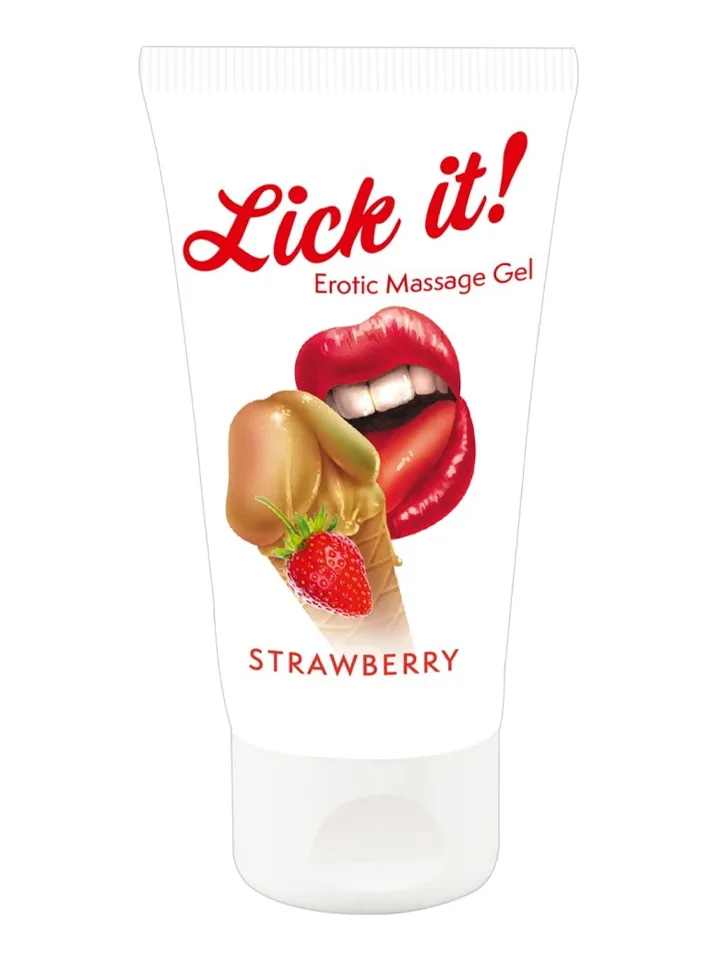 Erotic Massage Gel Strawberry 50 ml - Geresnis oralinis seksas 1 [full]