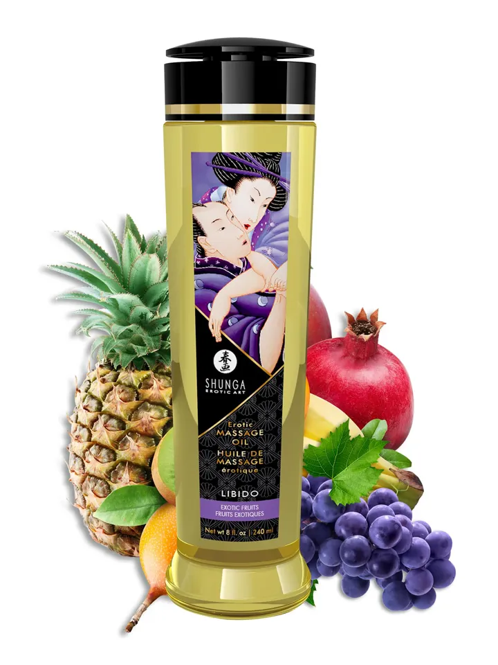 Erotisk Massage Oil Exotic Fruits 240 ml - Masažo aliejai aliejaus pagrindu 1 [full]