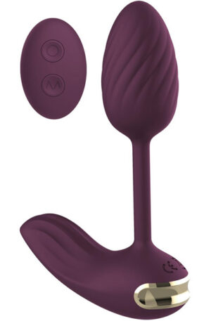 Essentials Flexible Wearable Vibrating Egg Purple - Vibruojantis kiaušinis 1