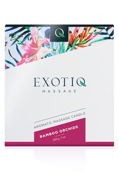 Exotiq Massage Candle Bamboo Orchids 200g - Masažo žvakės 2