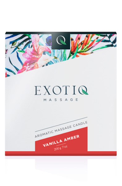 Exotiq Massage Candle Vanilla Amber 200g - Masažo žvakės 2
