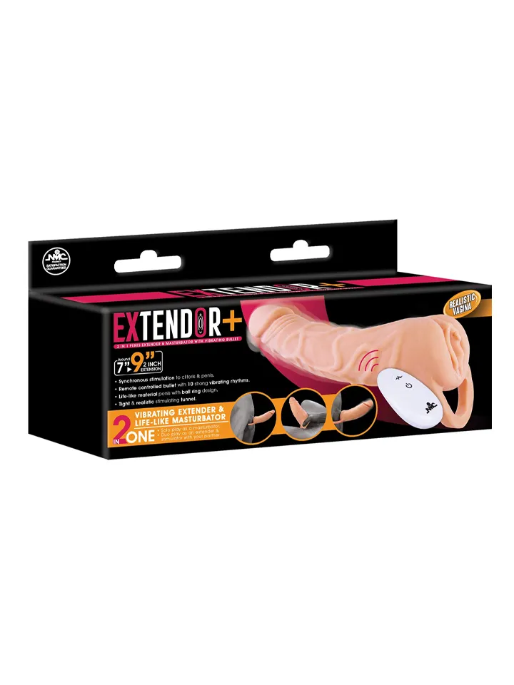 Extendor+ 2in1 With Vibrating Bullet - Vibruojantis varpos plėtra 3 [full]