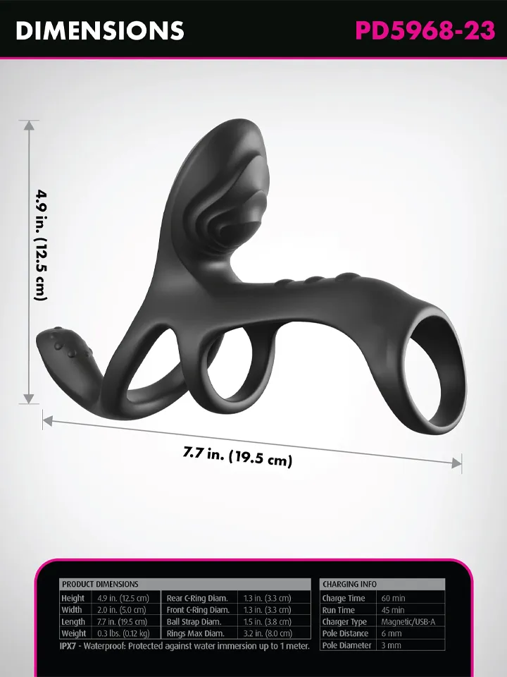 Fantasy C-Ringz Ultimate Couples Cage Max - Vibruojantis gaidžio žiedas 3 [full]