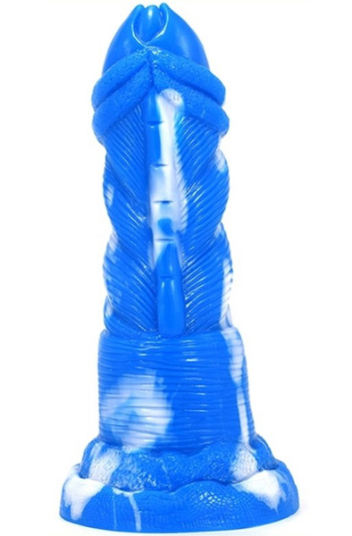 FantasyColors Dildo Nox Blue-White 21cm - Dragon dildo 2