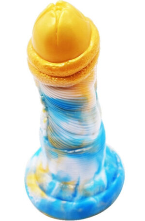 FantasyColors Dildo Nox Gold-Blue 21cm - Dragon dildo 1