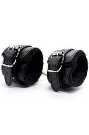 Fetish Addict Fur Lined Adjustable Handcuffs - Antrankiai 1