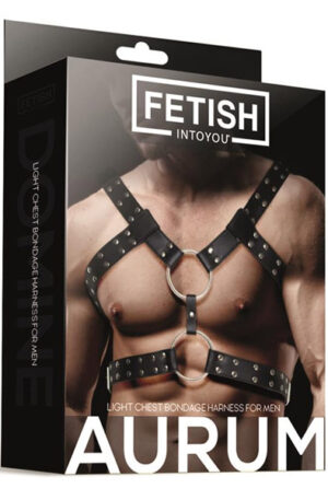 Fetish Aurum Light Chest Bondage Harness - Vergavimas sele 1