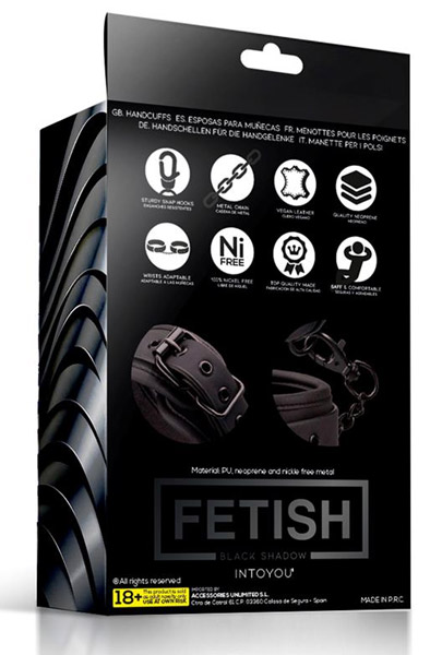 Fetish Black Shadow Handcuffs - Antrankiai 4