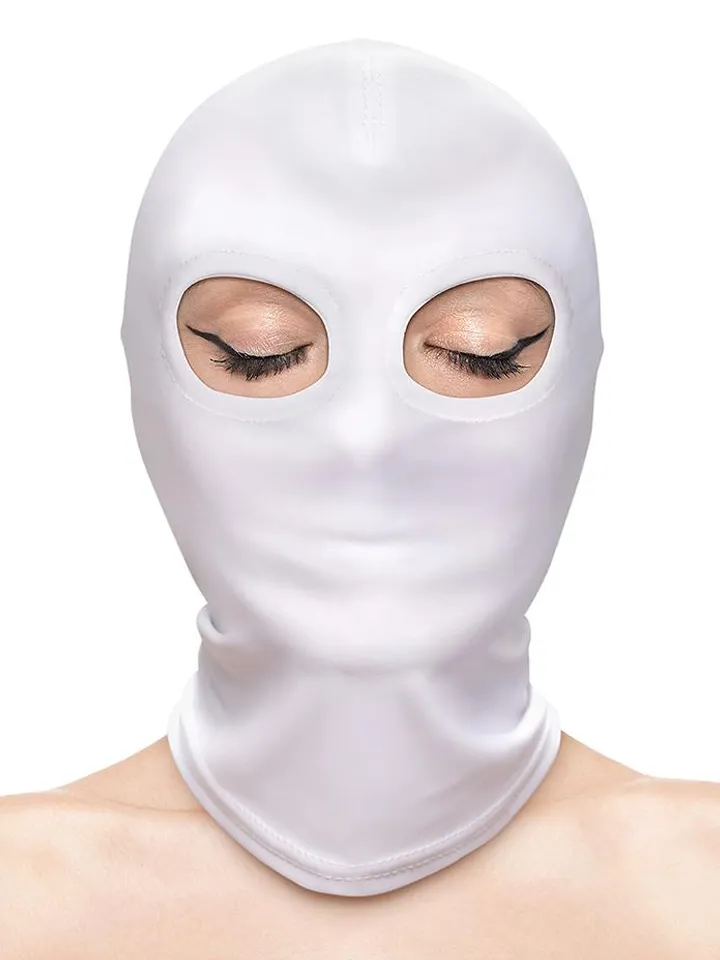 Fetish & Fashion Eyes Hood White - BDSM kaukė 1 [full]
