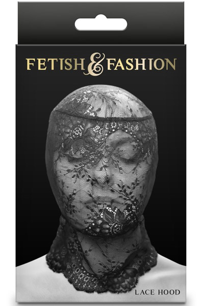 Fetish & Fashion Lace Hood Black - BDSM kaukė 2