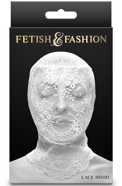 Fetish & Fashion Lace Hood White - BDSM kaukė 2