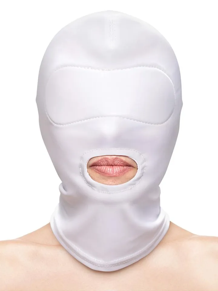 Fetish & Fashion Mouth Hood White - BDSM kaukė 1 [full]
