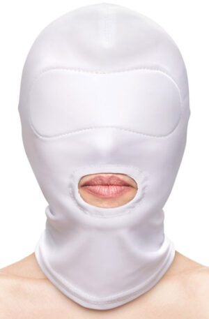 Fetish & Fashion Mouth Hood White - BDSM kaukė 1