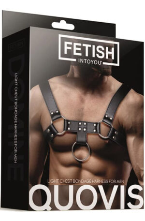 Fetish Quovis Light Chest Bondage Harness - Vergavimas sele 1