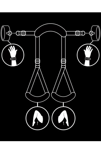 Fetish Submisive Open Leg Set - Pozicijos meistras 2