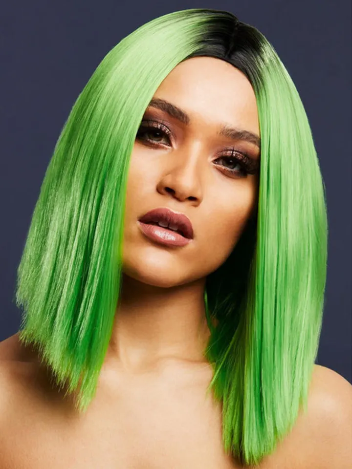 Fever Kylie Wig Two Toned Blend Lime Green - Perukas 1 [full]