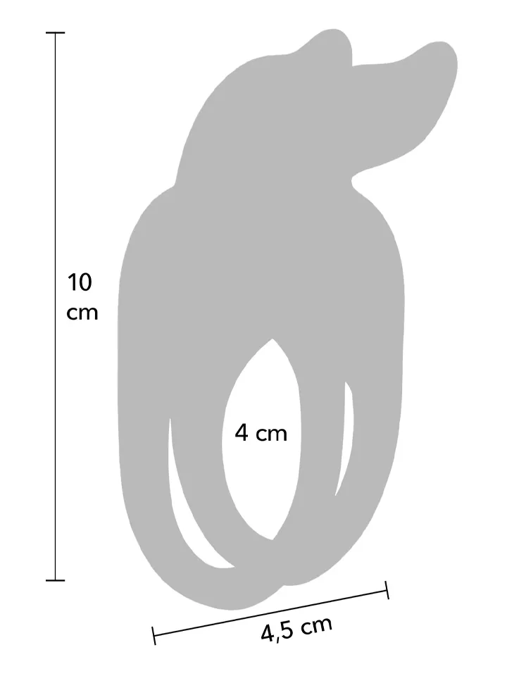 Fierce Rabbit Ring Vibrating + Remote - Triušio gaidžio žiedas 2 [full]