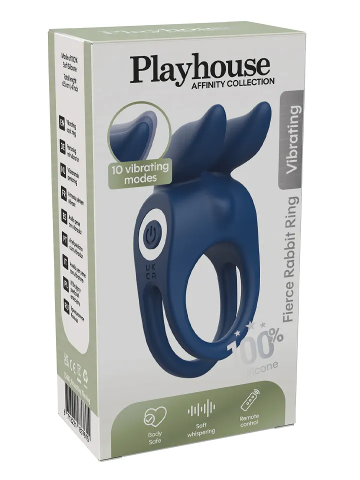 Fierce Rabbit Ring Vibrating + Remote - Triušio gaidžio žiedas 3 [full]