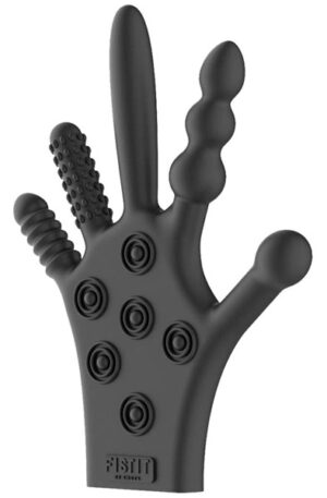 Fist-It Silicone Stimulation Glove - Tekstūruotos pirštinės analiniam žaidimui 1