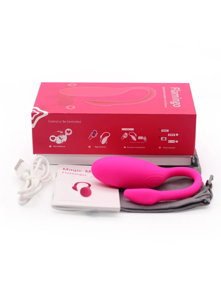 Flamingo Vibrating Egg With App - APP kontroliuojamas vibruojantis kiaušinis 4 [full]