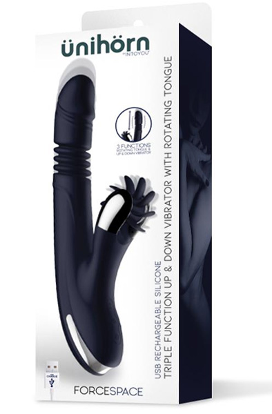 Forcespace Vibe With Rotating Tongues And Up & Down Movement - Triušio vibratorius 4