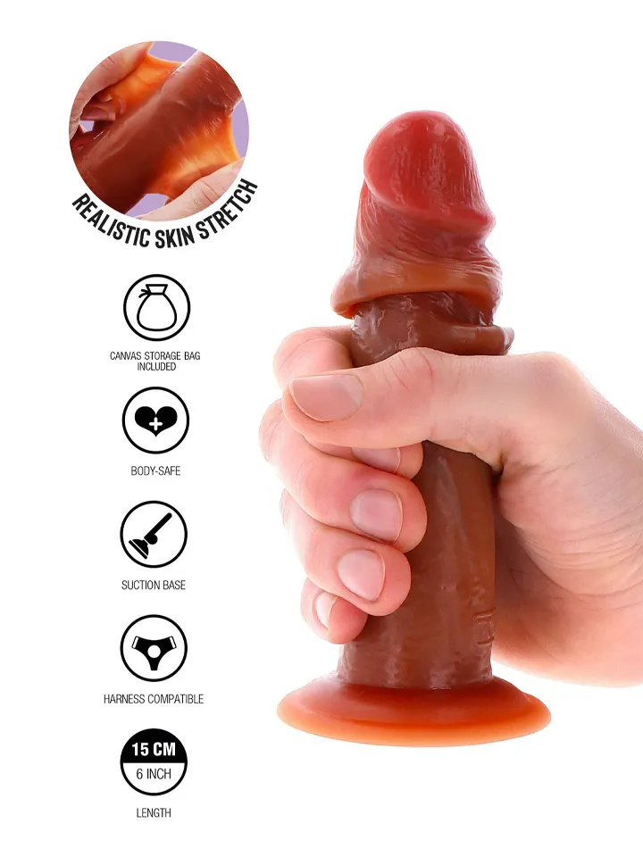 Foreskin Silicone Dildo 15 cm - Gyvenimo dildo 2 [full]