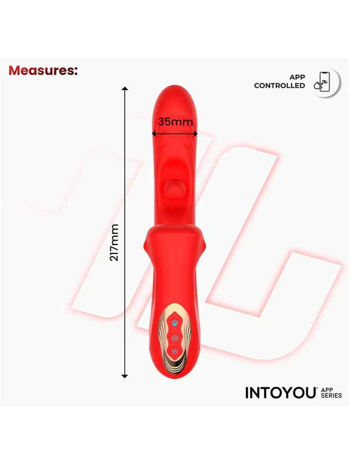 Franky Biting & Rotating Ball Vibrator With App - APP kontroliuojamas „RabbitVibrator“ 3 [full]