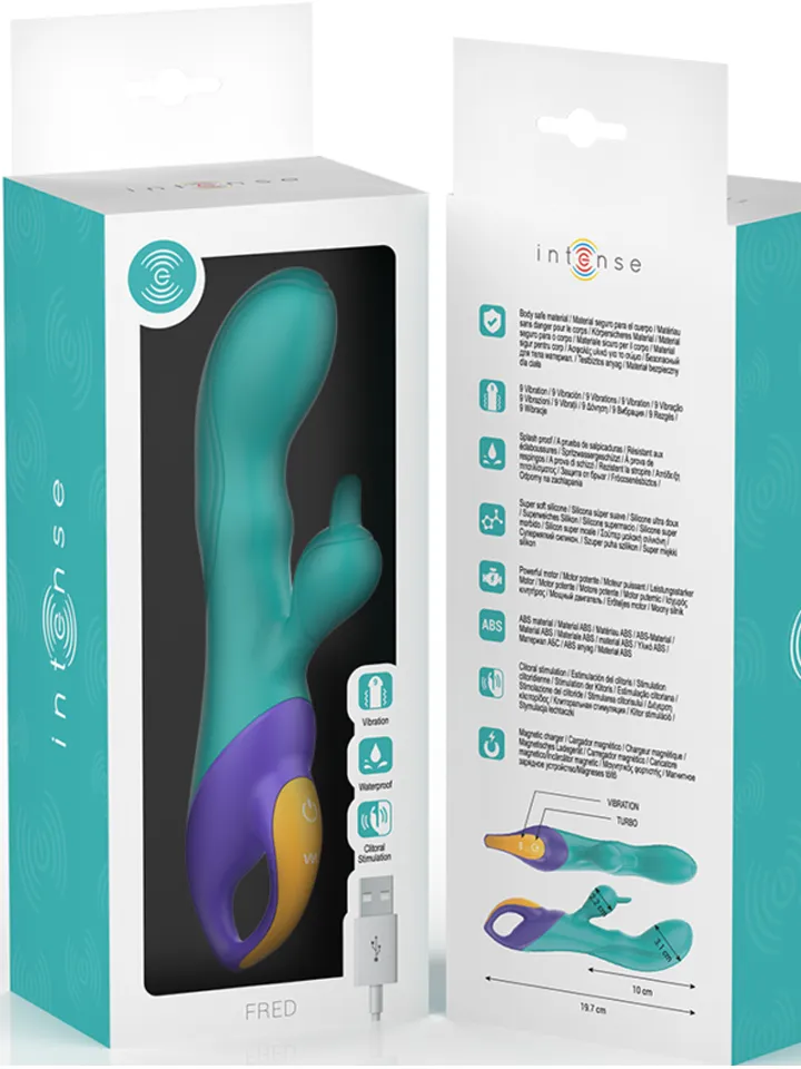 Fred Rabbit Vibrator Blue - Triušio vibratorius 4