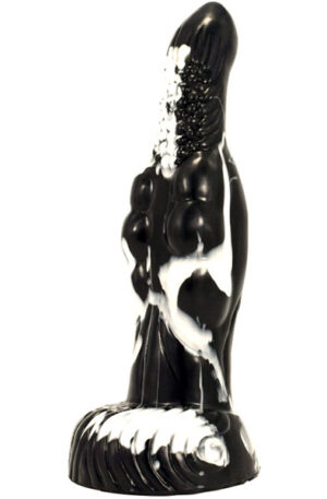 Freki Dildo Black-White 25 cm - Dragon dildo 1