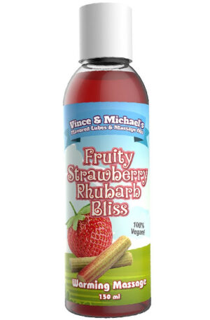 Fruity Strawberry Rhubarb Bliss Warming Massage 150ml - Masažinis aliejus 1