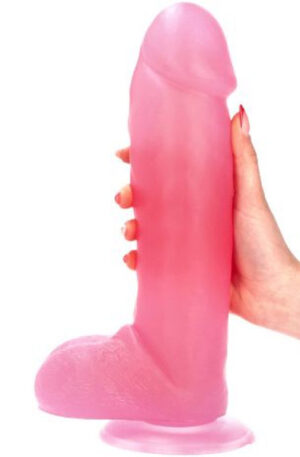 Fulvio Dildo Transparent Pink 31 cm - Xl dildo 1