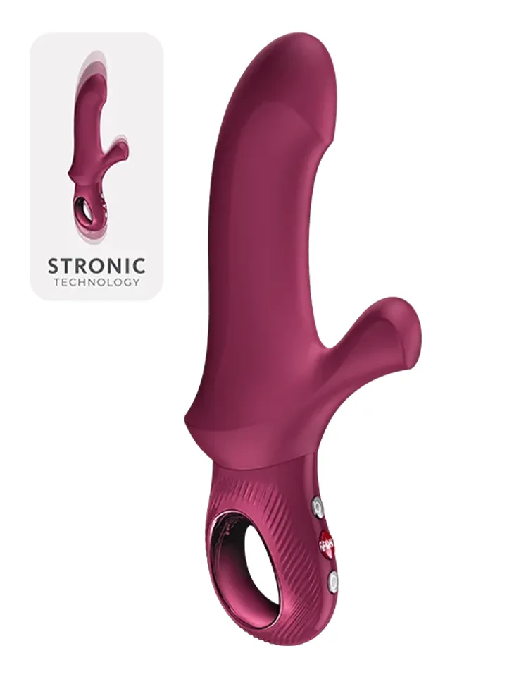Fun Factory Bi Stronic Curve Thrusting Rabbit Pulsator Red - Triušio vibratorius 1 [full]