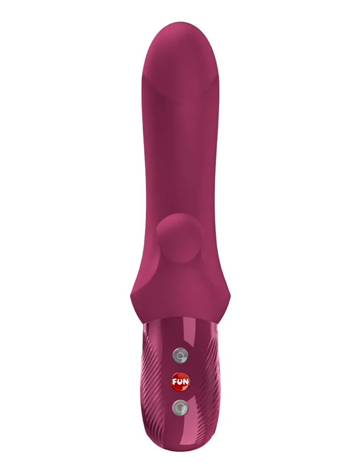 Fun Factory Bi Stronic Curve Thrusting Rabbit Pulsator Red - Triušio vibratorius 3 [full]