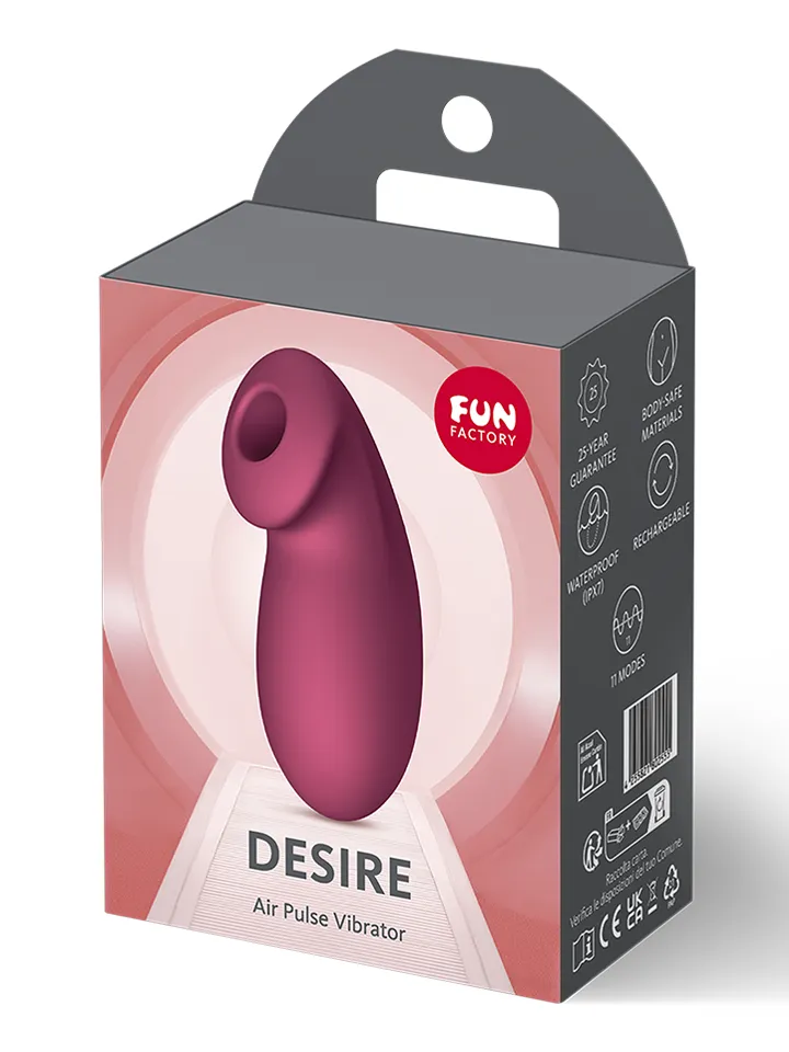 Fun Factory Desire Air Pulse Vibrator Wine Red - Oro slėgio vibratorius 5 [full]