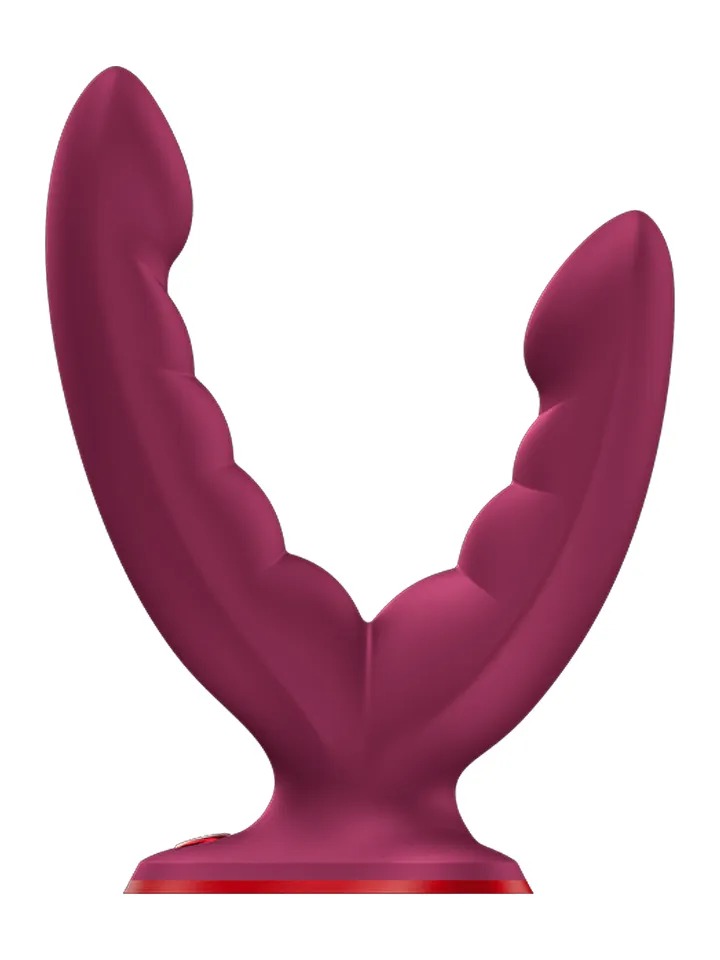 Fun Factory Ryde Double Dildo Wine Red - Dvigubas dildo 2 [full]