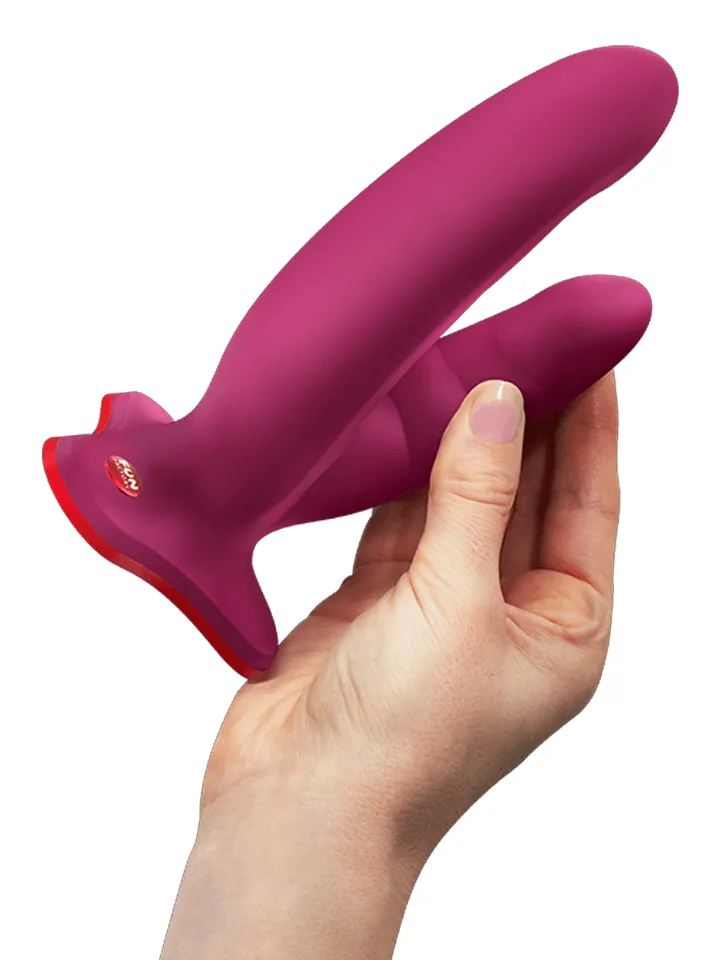 Fun Factory Ryde Double Dildo Wine Red - Dvigubas dildo 3 [full]