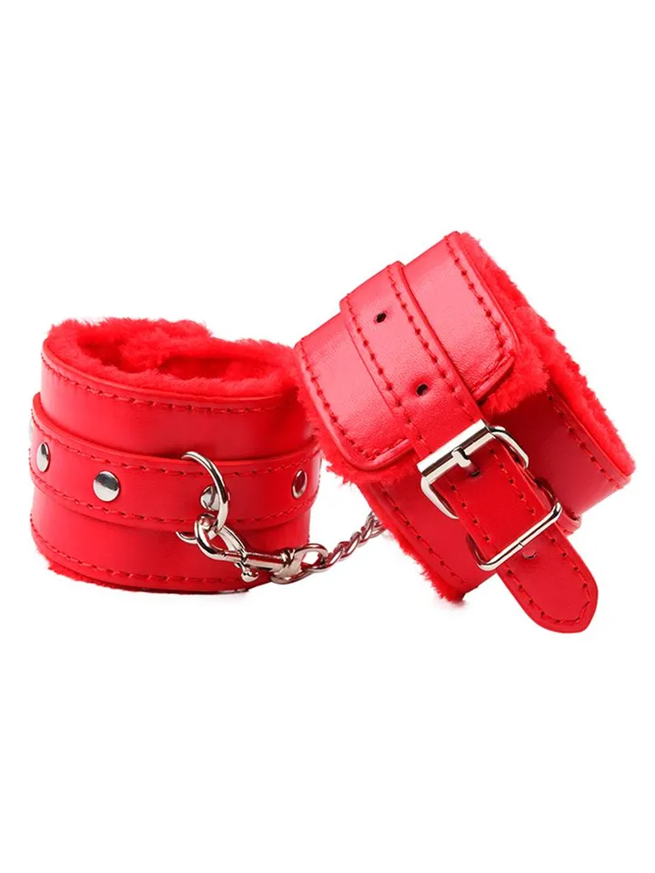 Furry Wrist Cuff Red - Antrankiai 1 [full]