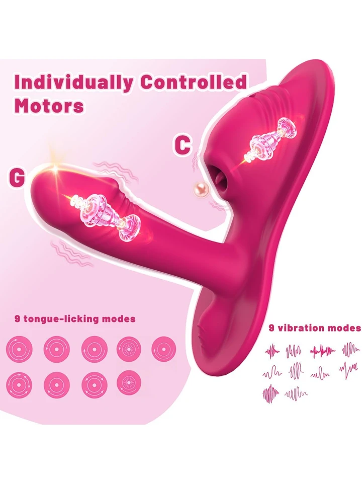 G-Spot & Clitoral Licking Vibrator With APP - APP kontroliuojamas klitorio stimuliatorius 2 [full]