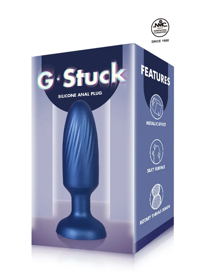 G-Stuck Silicone Butt Plug Blue - Analinis kištukas 3 [full]