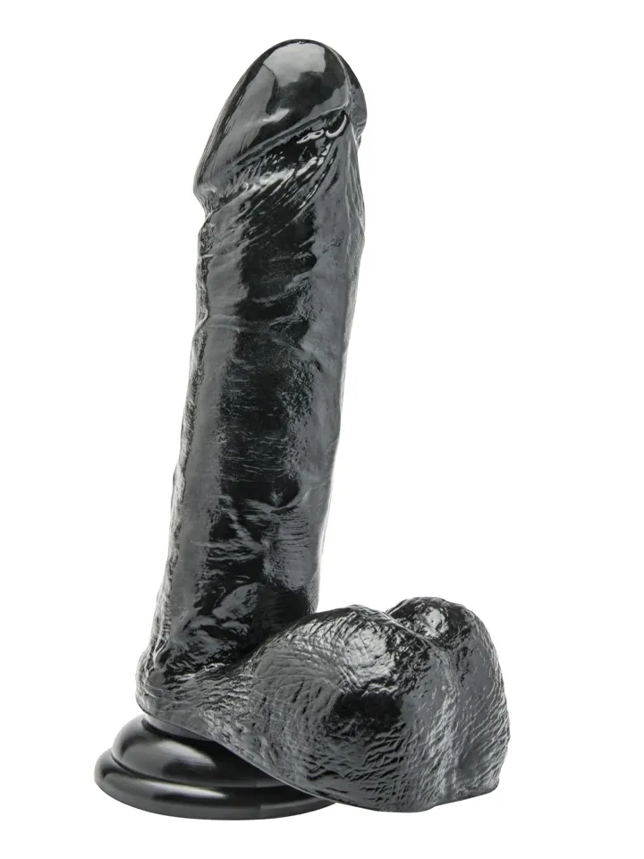 Get Real Dildo With Balls Black 18 cm - Gyvenimo dildo 1 [full]