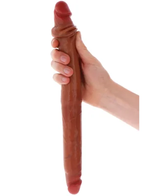 Get Real Silicone Foreskin Double Dong 40 cm - Dvigubas dildo 1