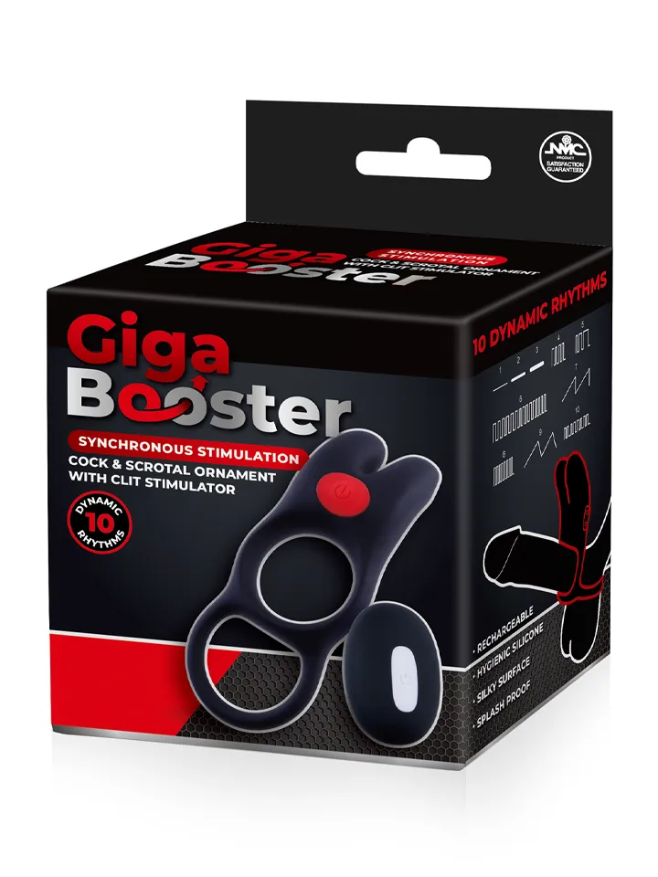 Giga Booster Cock & Scrotal Ring - Vibruojantis gaidžio žiedas 2 [full]
