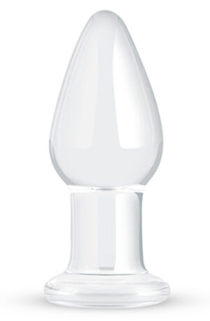 Gildo Clear Glass Buttplug 10cm Ø3,9cm - Stiklo analinis kištukas 1