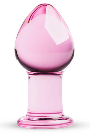 Gildo Glass Buttplug Pink - Stiklo analinis kištukas 1