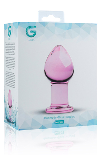 Gildo Glass Buttplug Pink - Stiklo analinis kištukas 3